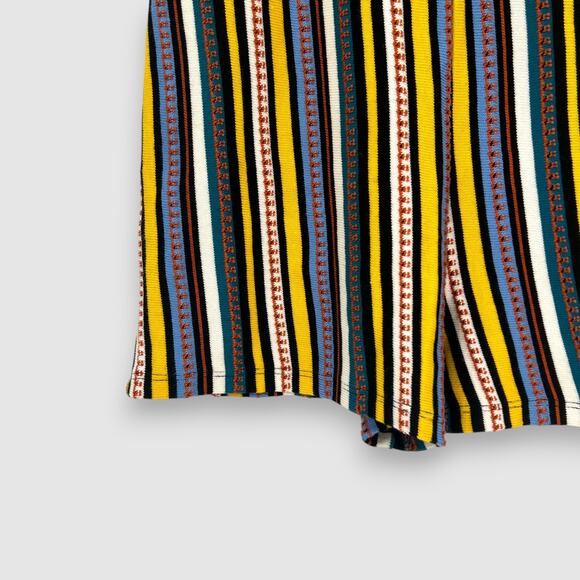 Zara Multicolor Knit Stripe 60s 70s Style Romper Size Small - Picture 3 of 6